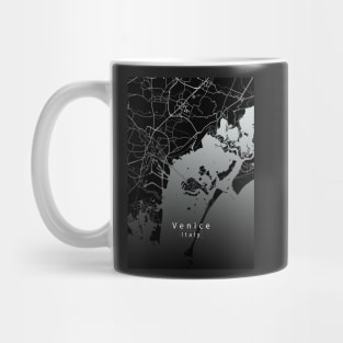 Venice Italy City map dark Mug